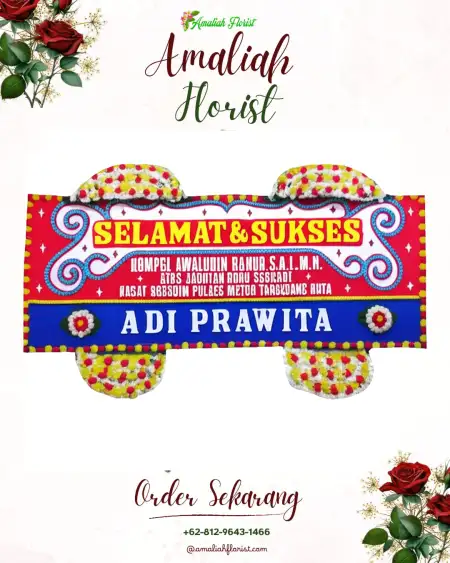 Papan Bunga Ucapan Selamat Manguharjo